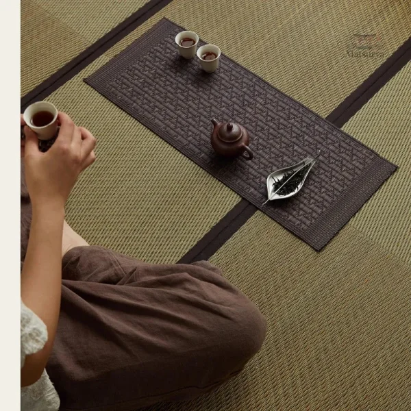 Tatami antidérapant pour yoga et méditation