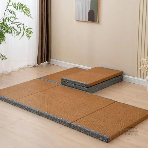 Tatami Rotin Portable pour un confort nomade