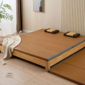 Tapis Japonais en rotin léger et pratique