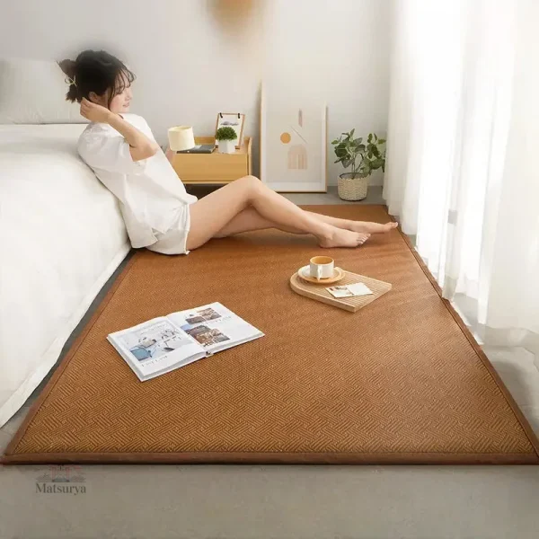 Tatami japonais adapté pour salon et chambre, confort maximal