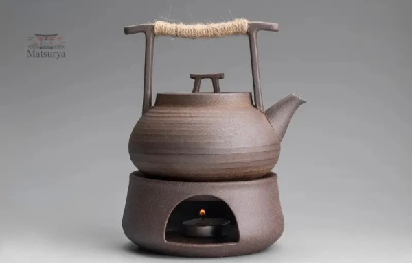 Théière japonaise en céramique colorée