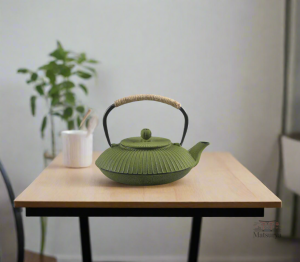 Théière verte, culture japonaise du thé