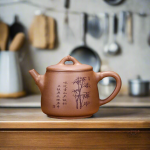 Théière Japonaise au design en bambou élégant