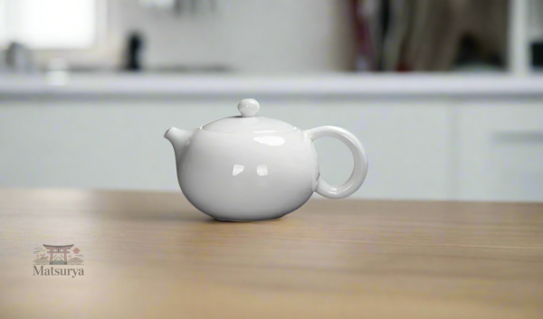 Théière Japonaise Blanche élégante pour infusion