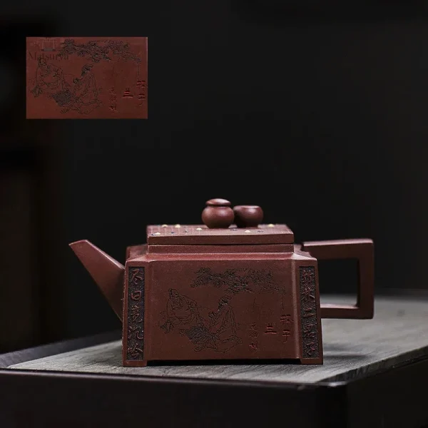 Théière carrée idéale pour les amateurs de thé