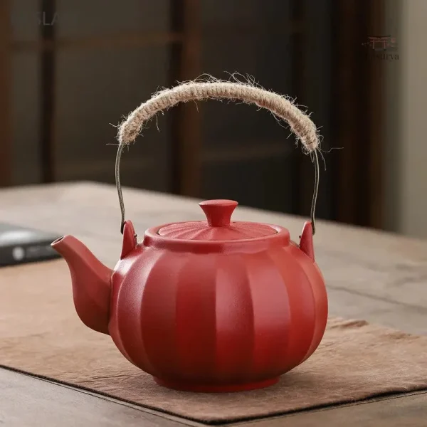 Théière japonaise en céramique citrouille
