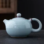 Théière japonaise au look moderne et glacé