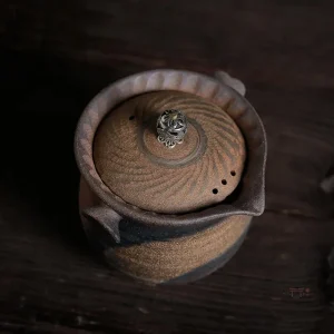 Théière Japonaise effet vieilli en design classique