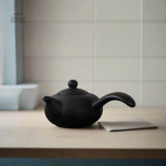 Théière japonaise kyusu en céramique artisanale