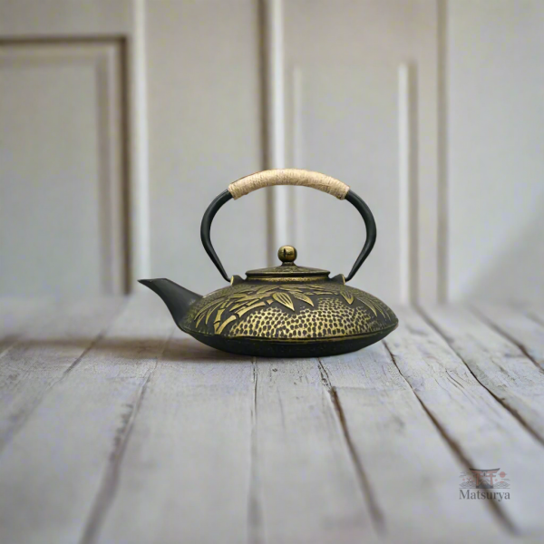 Accessoire thé japonais motif bambou, style authentique