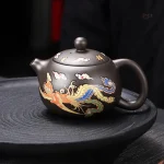Théière Japonaise Phoenix en fonte traditionnelle