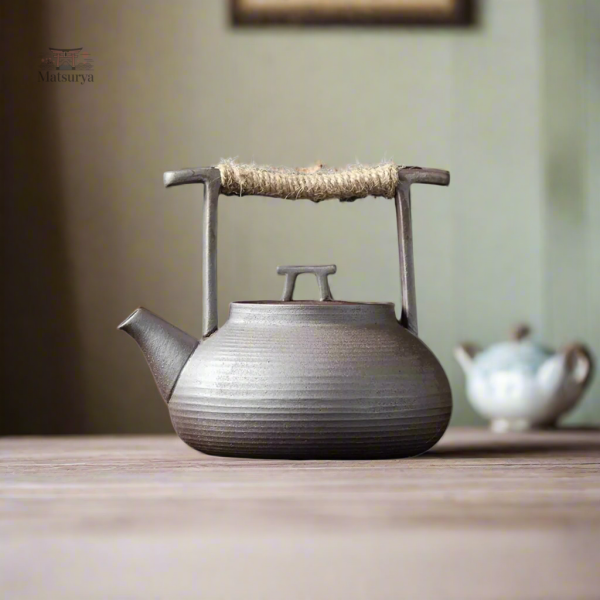 Théière portable en céramique pour infusion en extérieur