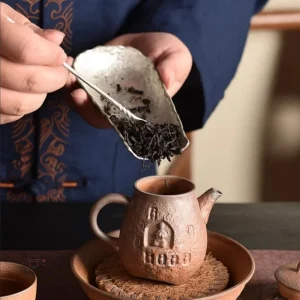 Théière Zen en poterie japonaise élégante et traditionnelle