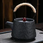 Théière en céramique japonaise au charme rétro