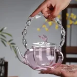 Théière Japonaise Rose Transparente