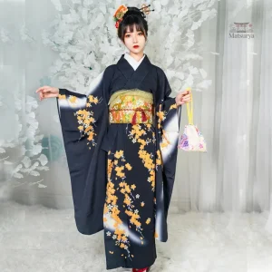 Véritable Kimono Japonais Femme, style traditionnel