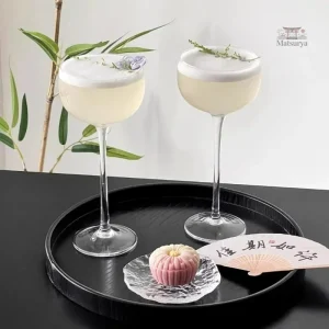 Verre à Pied Japonais de Luxe, design élégant et raffiné