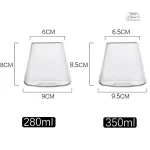 Verre Japonais stylé avec une base large et stable