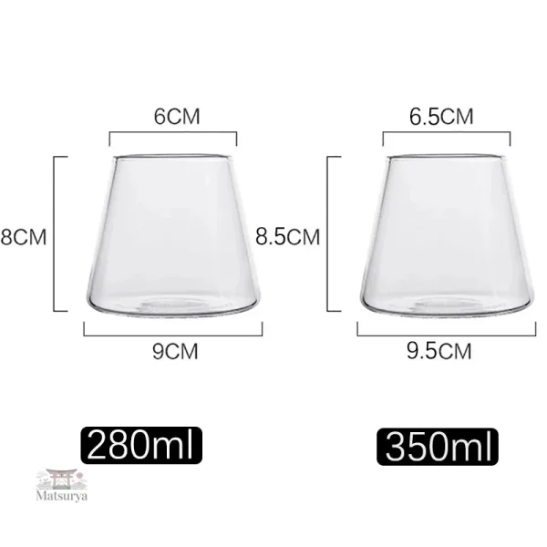 Verre Japonais à base large, un essentiel pour votre vaisselle