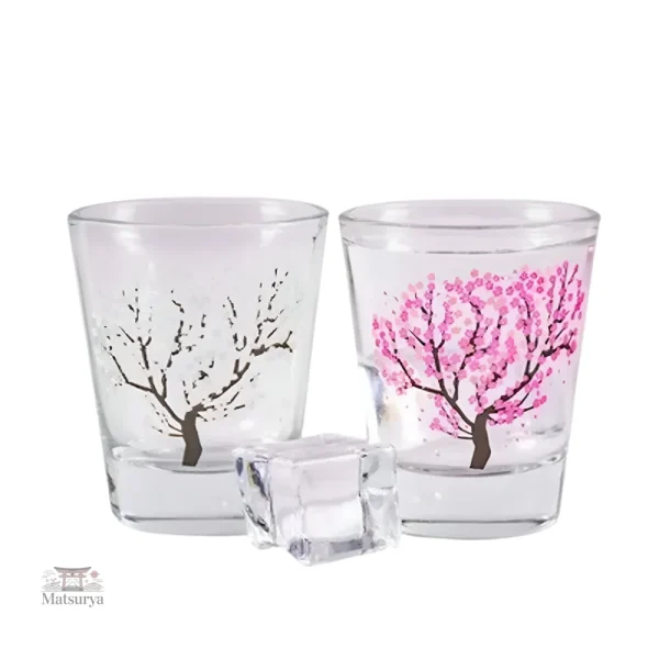 verre-japonais-fleurs-de-sakura-1 Verre Japonais Fleurs de Sakura, design floral élégant
