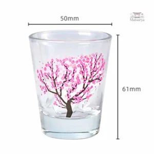 Verre Japonais, motif délicat Fleurs de Sakura
