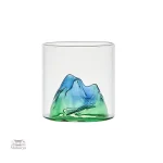 Verre Japonais décoré avec Mont Fuji