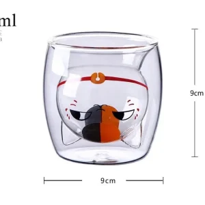 Verre japonais avec design Nyanko Sensei