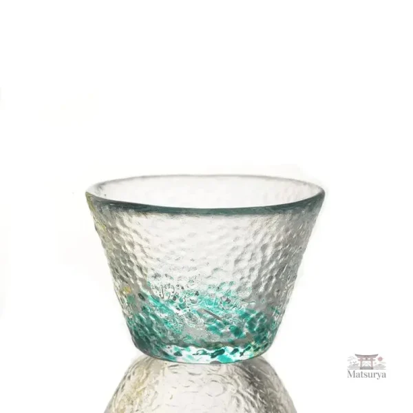 Verres à saké en verre coloré, style japonais