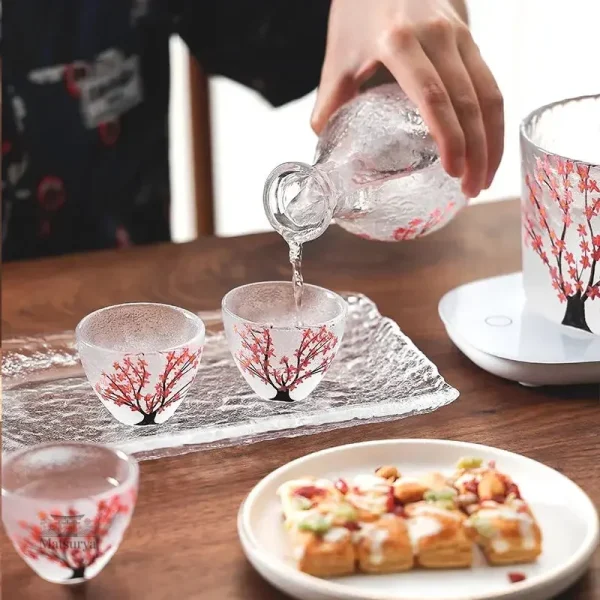 Ensemble de verres à Saké inspirés de la culture japonaise