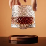 Verre à whisky rotatif design japonais
