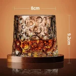 Verre rotatif pour whisky japonais raffiné