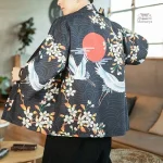 Veste légère pour hommes, design kimono élégant