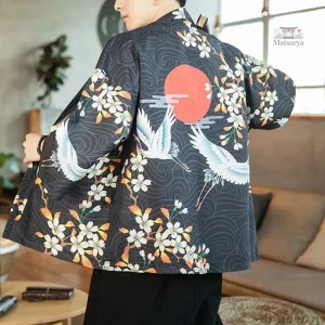 Veste légère pour hommes, design kimono élégant