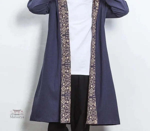 Veste longue inspirée du style japonais