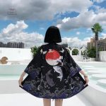 Veste Kimono élégante avec motifs de grues