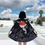 Veste femme style kimono avec motifs délicats