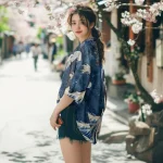 Veste élégante pour femme style japonais