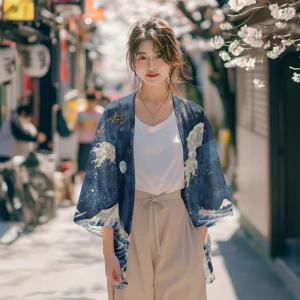 Kimono femme, design traditionnel japonais