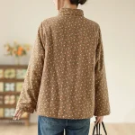 Veste légère à motifs floraux pour femme