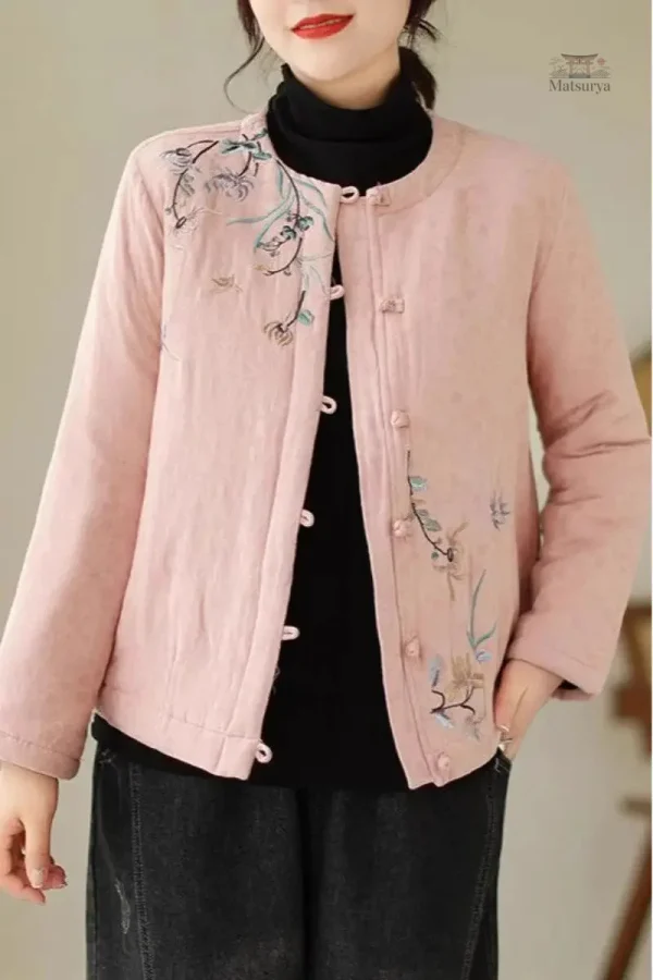 veste-kimono-en-coton-pour-femme-1 Veste Kimono en Coton pour Femme