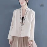 Veste kimono femme brodée élégante et tendance