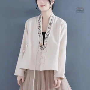 Veste kimono femme brodée élégante et tendance