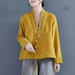 Kimono brodé pour femme, style chic et décontracté