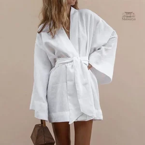 Veste kimono féminin avec motif tendance