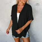 Veste Kimono Femme Confortable en tissu léger
