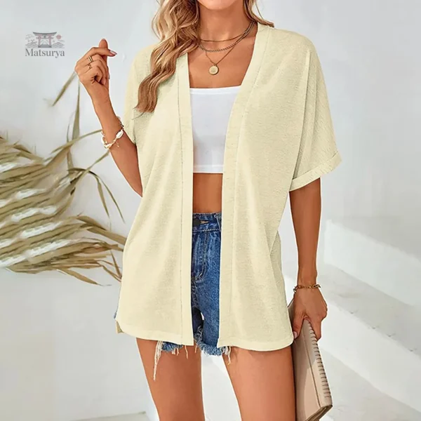 Veste kimono pour femme, style décontracté et chic