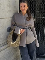 Veste Kimono d'Hiver pour Femme, élégante et confortable