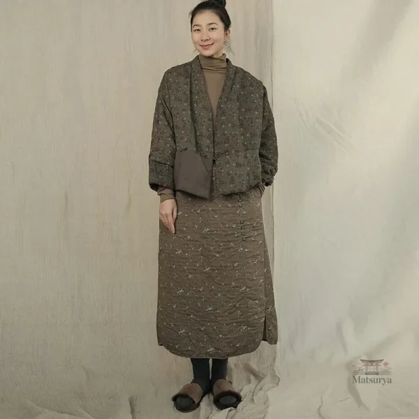 Kimono en coton pour femme, style décontracté