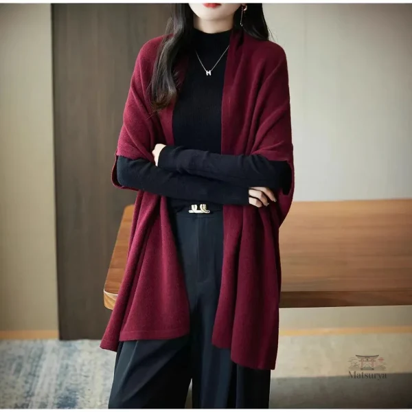 Veste Kimono en laine pour femme élégante