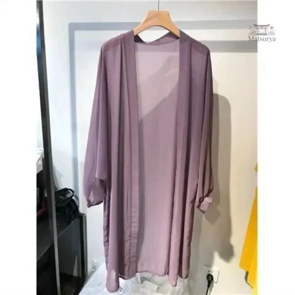 Jolie veste kimono femme, tissu en mousseline fluide